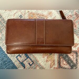 Coach Tan Leather Wallet
